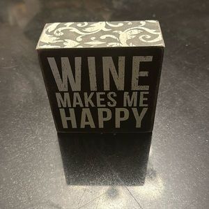 Wine box sign
